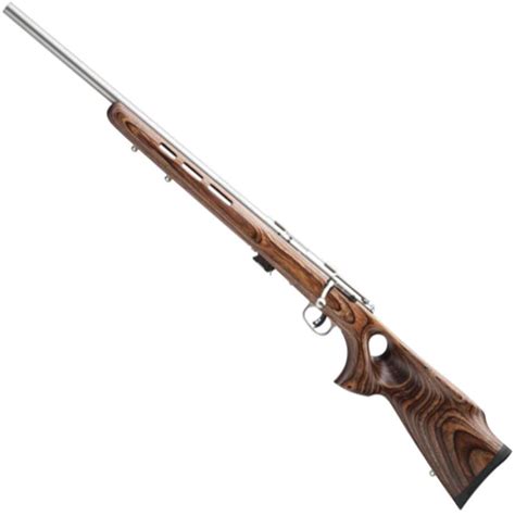 Savage Mark Ii Btv Stainless Steel Left Hand Bolt Action Rifle 22
