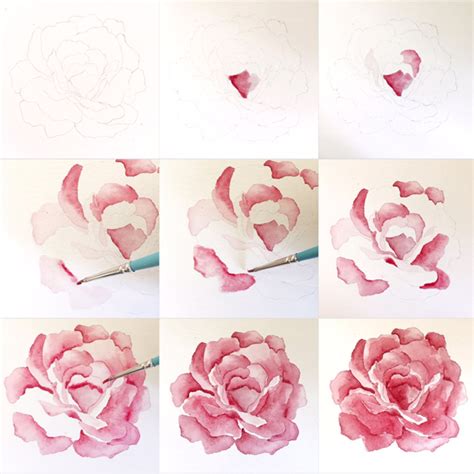 Maybe you would like to learn more about one of these? Peek into the Process: Watercolored Rose - Life After ...