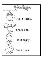 Get emotional with these emotions worksheets. A Child's Place: Feelings Worksheet | Kindergarten Ideas ...
