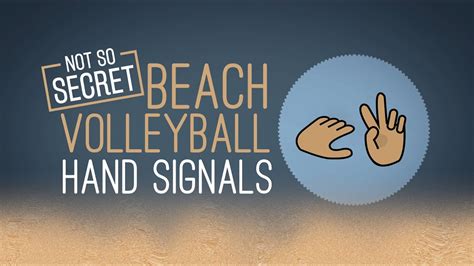 Beach Volleyball Hand Signals Youtube