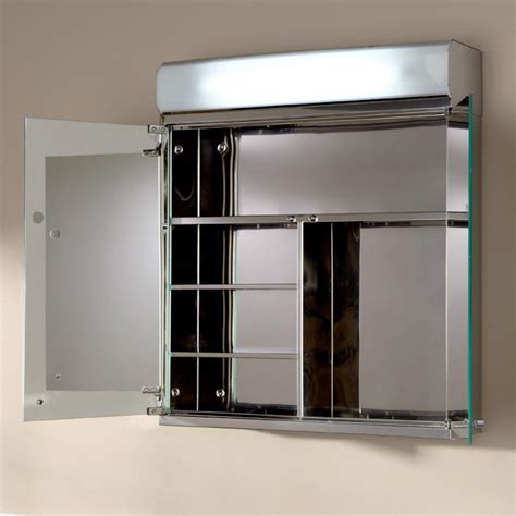 Delview Stainless Steel Lighted Medicine Cabinet With Mirror