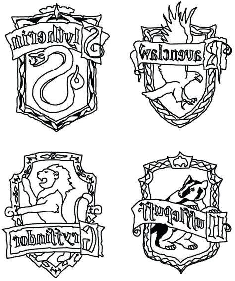 Disegni Kawaii Harry Potter Da Colorare Stemma Di Hogwarts Da Colorare