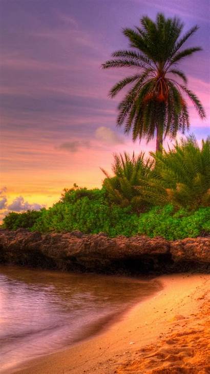 Tropical Iphone Sunset Beach Island Wallpapers Nature