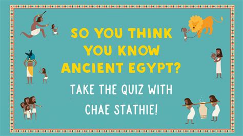 so you think you know ancient egypt take the quiz with author chae strathie nosy crow