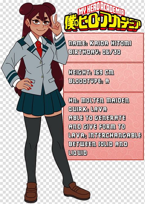 Bnha Oc Kaida Hitomi Transparent Background Png Clipart Hiclipart