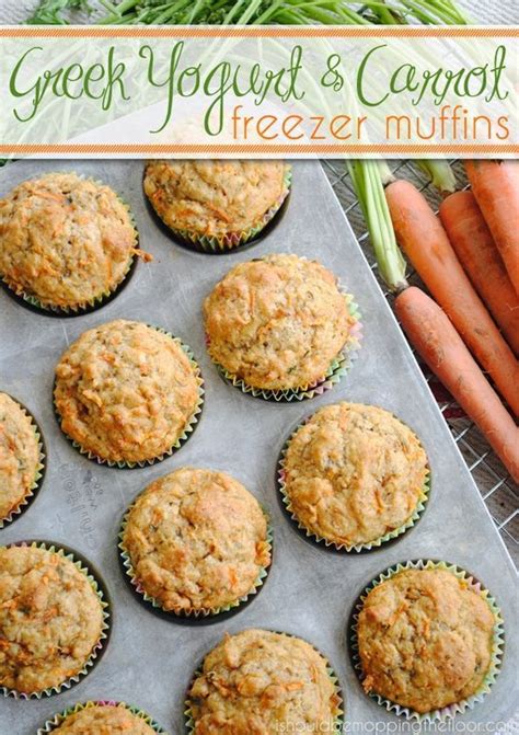 No electric mixer or food processor required! Greek Yogurt and Carrot Muffins | Healthy bedtime snacks ...