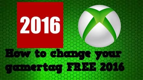 How To Change Your Gamertag For Free On Xbox One 2016 Youtube