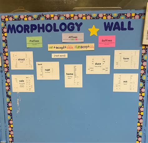 Morphology Word Wall Teaching Vocabulary Middle School Reading Root