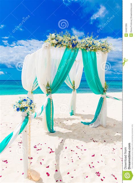 All wedding clip art images are transparent background and free to download. Wedding On The Beach . Wedding Arch Decorated With Flowers ...