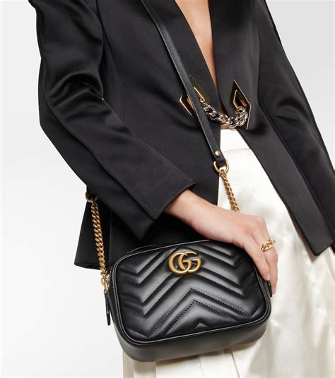 Gg Marmont Mini Matelassé Leather Crossbody Bag Gucci