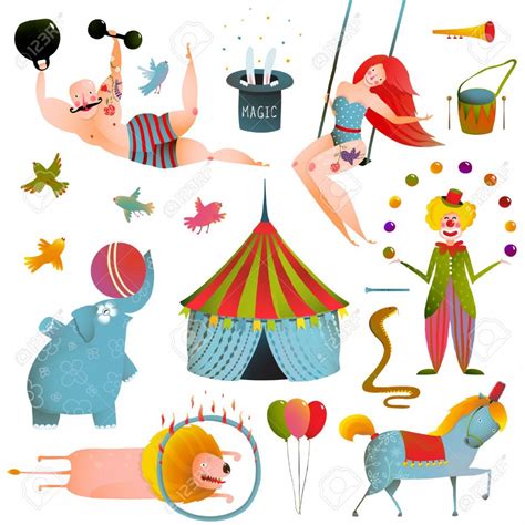 Vintage Circus Vector At Vectorified Com Collection Of Vintage Circus