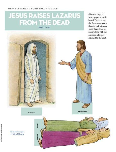 Scripture Figures Jesus Raises Lazarus From The Dead Sunday School