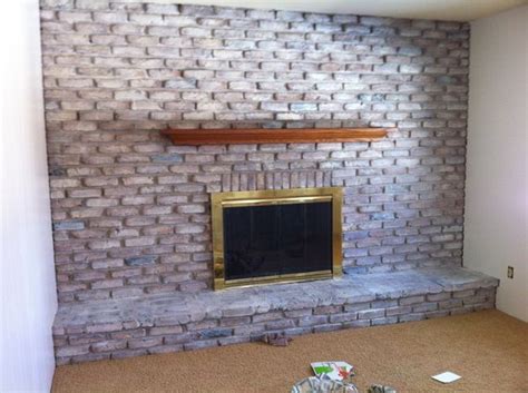 Whitewashed Fireplace Tutorial Brick Fireplace Makeover Fireplace