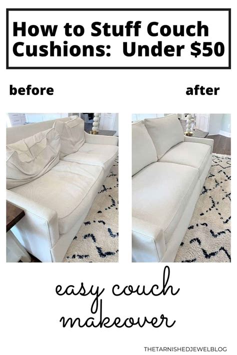 How To Stuff Saggy Couch Cushions Under Thetarnishedjewelblog
