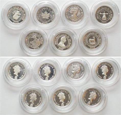 Malawi Set 2006 7 X 5 Kwacha Investment Coins Of The World Silver