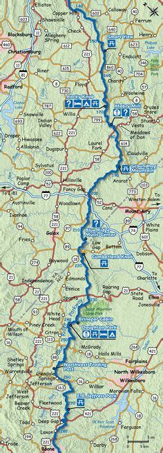 Blue Ridge Parkway Nc Map