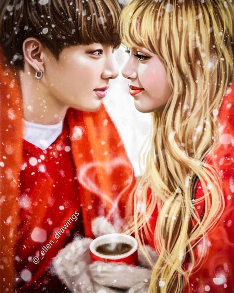 Trending 2020lisa and jungkook dating !? Many of you asked me to draw Lisa and Jungkook together ...