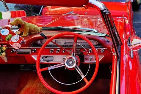 Auto Classic Us Car Oldtimer Nostalgic Steering Wheel Automotive