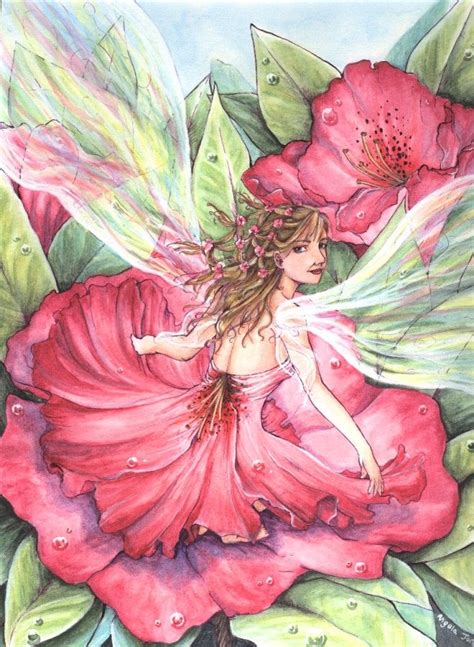 Flower Fairy 2 Fairy Artwork Fairy Paintings Beautiful Fairies
