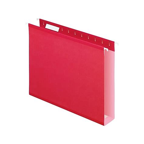 Pendaflex Hanging File Folders 2 Expansion Letter Size Red 25box