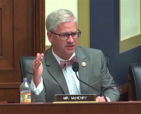 Congressman Mchenry Sends Letter To Sec Urging Acting Chair To Move