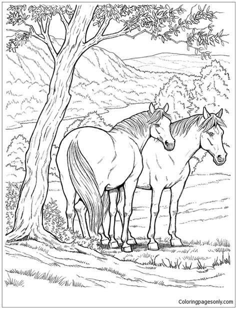 Wild Horse Coloring Page Free Printable Coloring Pages