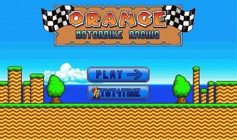 Orange Motorbike Racing Funny Car Games