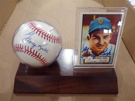 Cambridge card & collector show; SIGNED BASEBALL & CARD GEORGE KELL (With images ...