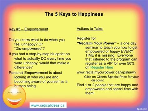 Keys To Happiness