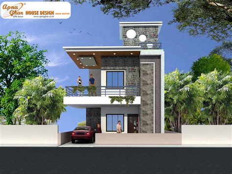 Brian Home Duplex Floor House Design In India Bedroom Modern