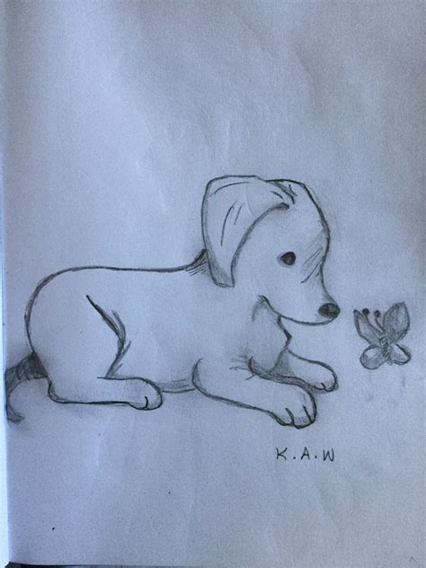 Dibujo De Perro Perros Para Dibujar Faciles