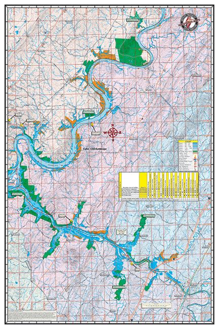 30 Lake Chickamauga Fishing Map Maps Database Source