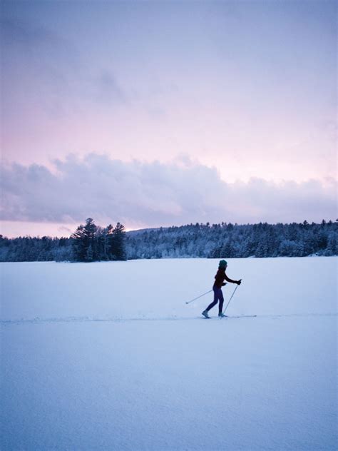Cross Country Skiing Snowshoe Trails The Maine Mag