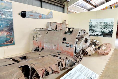 Mitsubishi A6m2 Zero Wreckage Aviation Museum National Network
