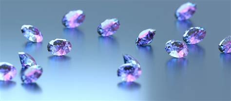 Premium Photo Blue And Purple Diamonds Placed