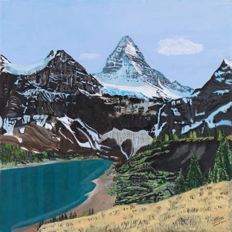 Glen Boles The Alpine Artist Mt Assiniboine And Magog Lake 2