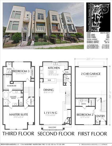 Modern Townhouse Townhouse Designs Town House Floor Plan Planer