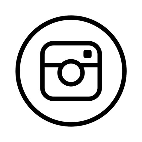 Logo Black And White Instagram Logo Png Download 512512 Free