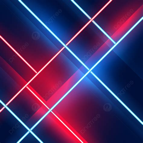 Abstract Red And Blue Shiny Neon Background Geometric Design Concept
