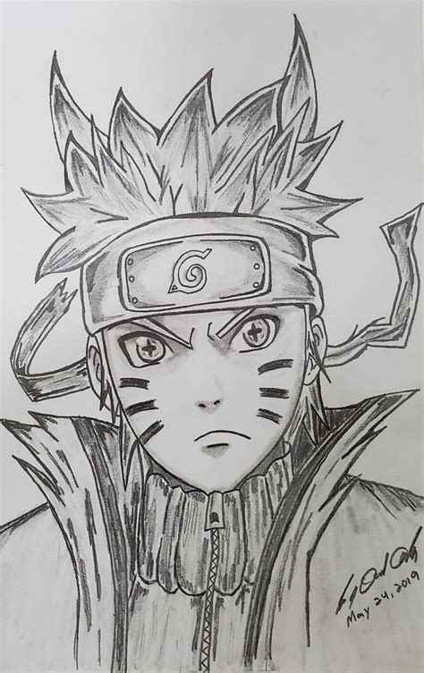 34 Naruto Shippuden Nine Tailed Fox Mode Drawing Info · Naruto