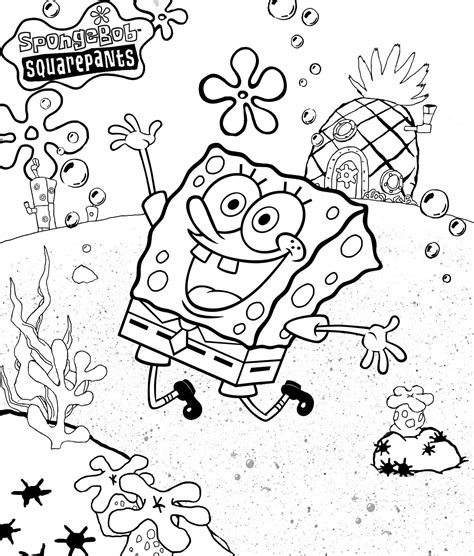 Kleurplaten Spongebob Squarepants Kleurplaat Nickelodeon Kleurplaten