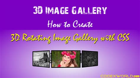3d Image Gallery With Css Example Code To Create A 3d Image Gallery