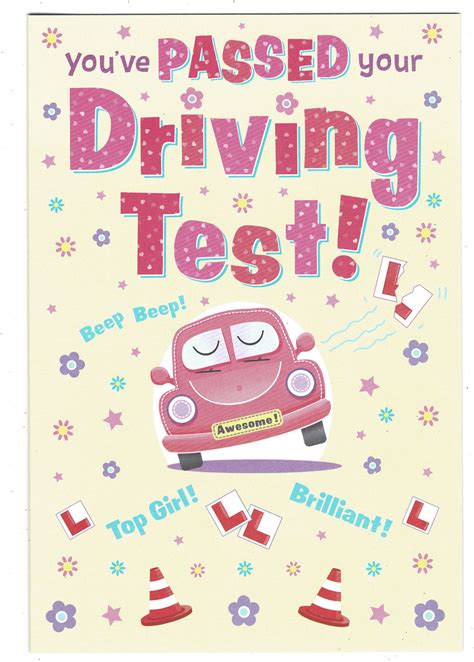 Driving Test Card Youve Passed Your Driving Test 5052738587228 Ebay