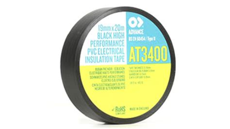 Advance Tapes At34 Black Pvc Electrical Tape 19mm X 20m Rs
