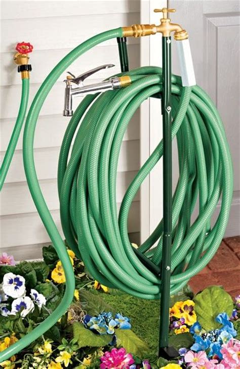 Saves landscaping from dragged hoses. Faucets, Garden hose and Gardens on Pinterest