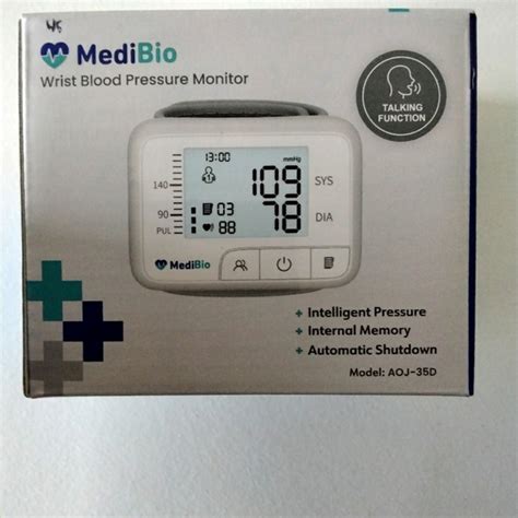Medibio Wearables Medbio Talking Wrist Blood Pressure Monitor