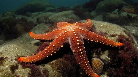 Starfish On Top Of The Ocean Floor Background Picture Of A Sea Star