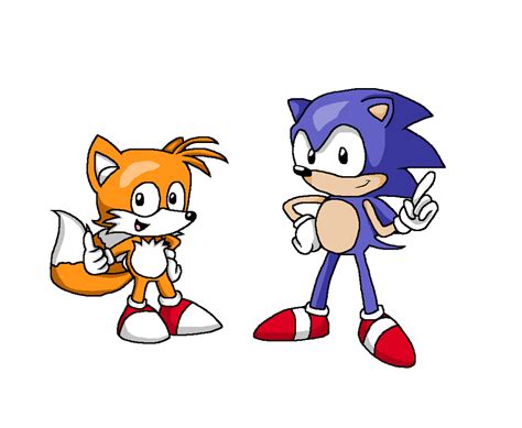 Sonic And Tails Classic By Junnboi On Deviantart