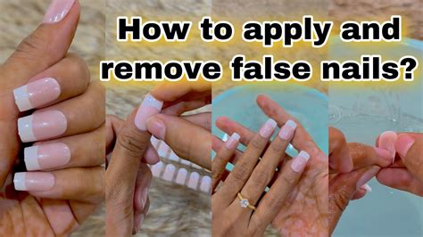 How To Apply Falsefake Nail With Nail Glue Sticker How To Remove