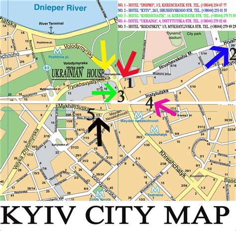 Kyiv City Map Kyiv Ukraine Mappery